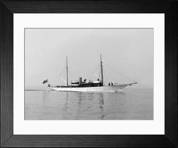 Framed Print : The motor yacht Atair under way, 1914. Creator: Kirk & Sons of Cowes Framed Print : The motor yacht Atair under way, 1914. Creator: Kirk & Sons of Cowes
