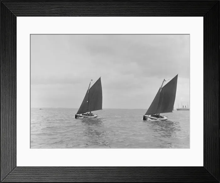 Framed Print : Hamble River Class dinghies racing close-hauled, 1921. Creator: Kirk & Sons of Cowes Framed Print : Hamble River Class dinghies racing close-hauled, 1921. Creator: Kirk & Sons of Cowes