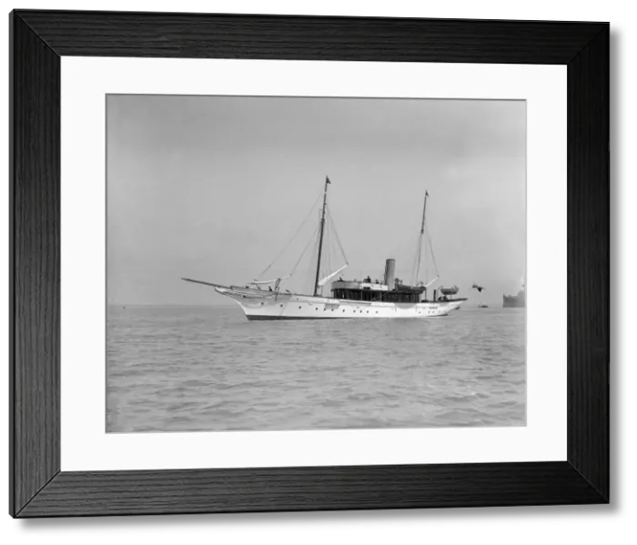 Framed Print : The steam yacht Westoe, 1911. Creator: Kirk & Sons of Cowes Framed Print : The steam yacht Westoe, 1911. Creator: Kirk & Sons of Cowes