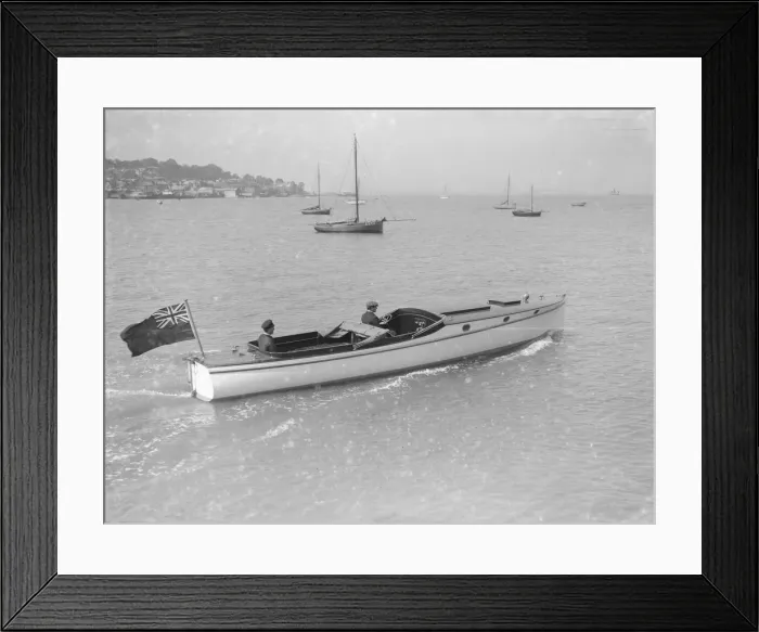 Framed Print : Wolseley motor launch, 1914. Creator: Kirk & Sons of Cowes