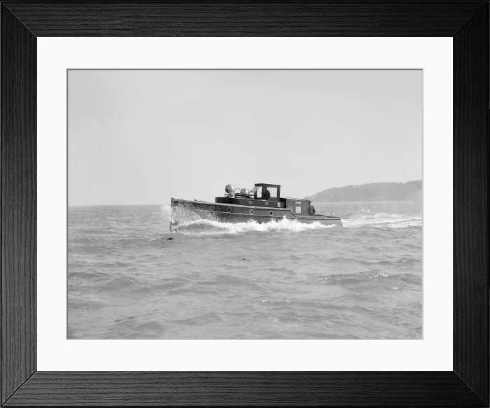 Framed Print : Wolseley motor launch, 1914. Creator: Kirk & Sons of Cowes Framed Print : Wolseley motor launch, 1914. Creator: Kirk & Sons of Cowes