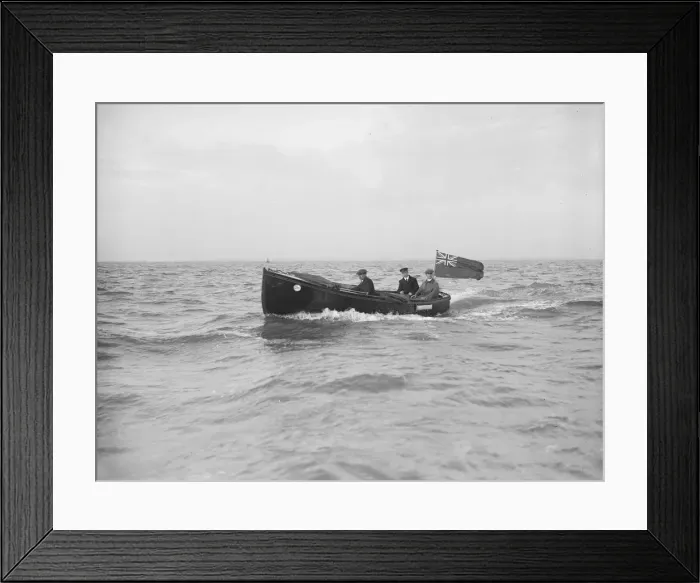 Framed Print : Bonas motor launch under way, 1912. Creator: Kirk & Sons of Cowes Framed Print : Bonas motor launch under way, 1912. Creator: Kirk & Sons of Cowes