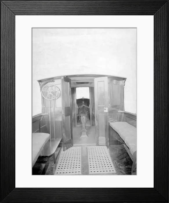 Framed Print : Mitcham cabin cruiser internal view, 1914. Creator: Kirk & Sons of Cowes Framed Print : Mitcham cabin cruiser internal view, 1914. Creator: Kirk & Sons of Cowes