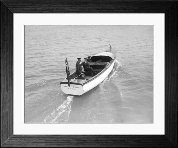 Framed Print : The Royal Thames Yacht Clubs motor launch Salee Rover, 1912 Framed Print : The Royal Thames Yacht Clubs motor launch Salee Rover, 1912