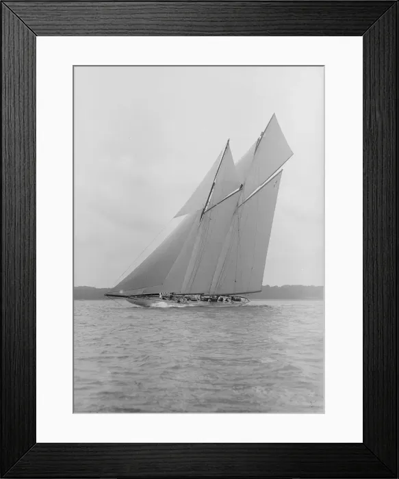 Framed Print : The 380 ton A Class schooner Margherita sailing close-hauled, 1913 Framed Print : The 380 ton A Class schooner Margherita sailing close-hauled, 1913