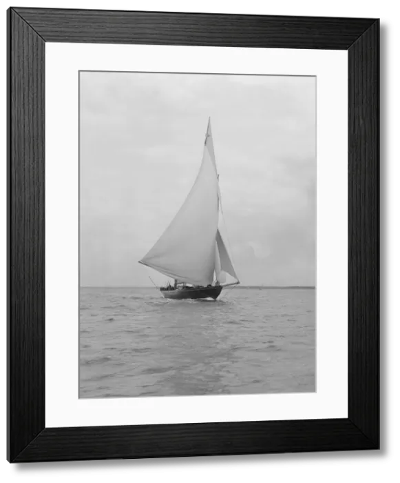 Framed Print : The 32 metre ketch Joyette running downwind, 1922. Creator: Kirk & Sons of Cowes Framed Print : The 32 metre ketch Joyette running downwind, 1922. Creator: Kirk & Sons of Cowes