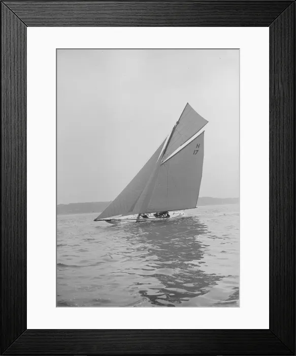 Framed Print : The 8 Metre Ierne sailing close-hauled, 1913. Creator: Kirk & Sons of Cowes Framed Print : The 8 Metre Ierne sailing close-hauled, 1913. Creator: Kirk & Sons of Cowes