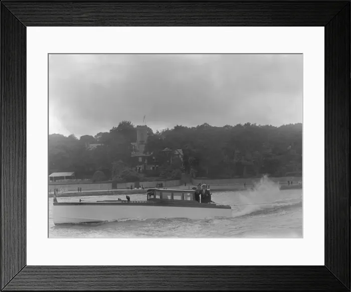 Framed Print : The motor launch My Lady Nancy under way, 1921. Creator: Kirk & Sons of Cowes Framed Print : The motor launch My Lady Nancy under way, 1921. Creator: Kirk & Sons of Cowes