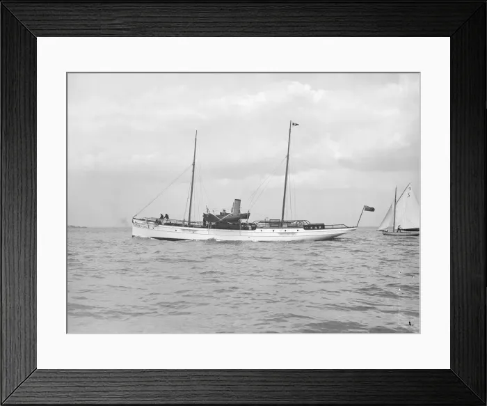 Framed Print : The steam yacht Claymore II under way, 1913. Creator: Kirk & Sons of Cowes Framed Print : The steam yacht Claymore II under way, 1913. Creator: Kirk & Sons of Cowes