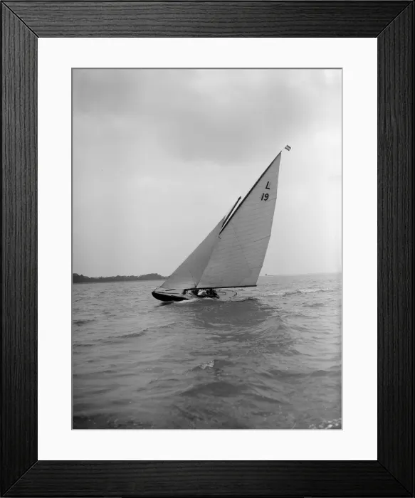 Framed Print : Sioma sailing close-hauled, 1912. Creator: Kirk & Sons of Cowes Framed Print : Sioma sailing close-hauled, 1912. Creator: Kirk & Sons of Cowes