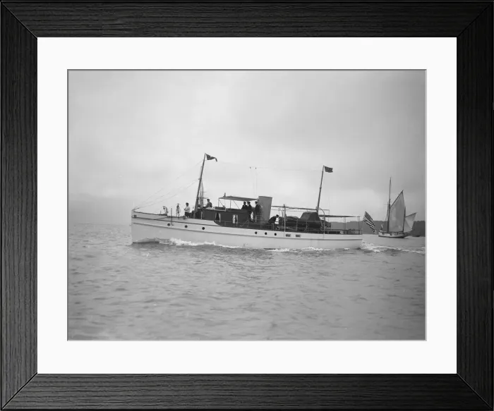 Framed Print : The steam yacht California under way. Creator: Kirk & Sons of Cowes Framed Print : The steam yacht California under way. Creator: Kirk & Sons of Cowes
