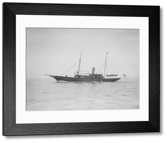 Framed Print : The steam yacht Sirocco, 1911. Creator: Kirk & Sons of Cowes Framed Print : The steam yacht Sirocco, 1911. Creator: Kirk & Sons of Cowes