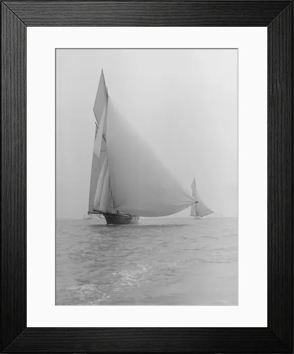 Framed Print : The yawl Wendur sailing with spinnaker, 1913. Creator: Kirk & Sons of Cowes Framed Print : The yawl Wendur sailing with spinnaker, 1913. Creator: Kirk & Sons of Cowes