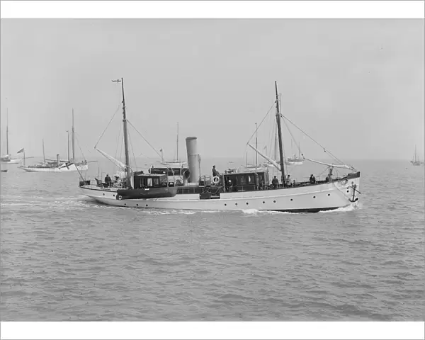The steam yacht Chimaera, 1914. Creator: Kirk & Sons of Cowes