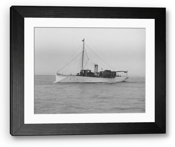 Framed Print : The steam yacht Shawnee, 1912. Creator: Kirk & Sons of Cowes Framed Print : The steam yacht Shawnee, 1912. Creator: Kirk & Sons of Cowes