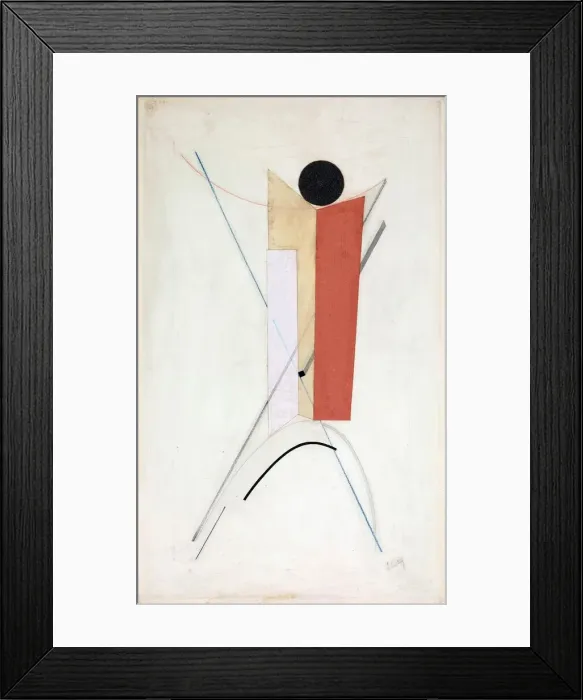 Framed Print : Proun 43 (Variant), c. 1922. Creator: Lissitzky, El (1890-1941)