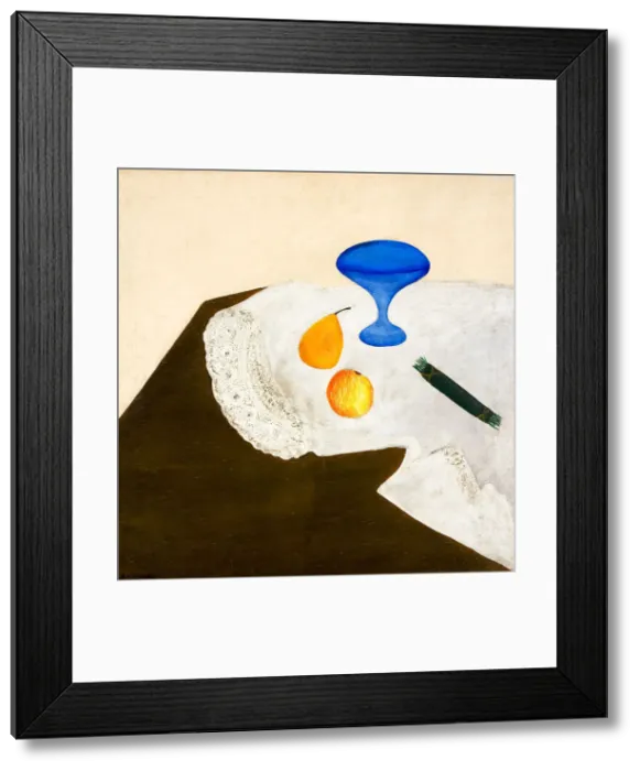 Framed Print : Still life with blue vase, 1919. Creator: Sterenberg, David Petrovich (1881-1948) Framed Print : Still life with blue vase, 1919. Creator: Sterenberg, David Petrovich (1881-1948)