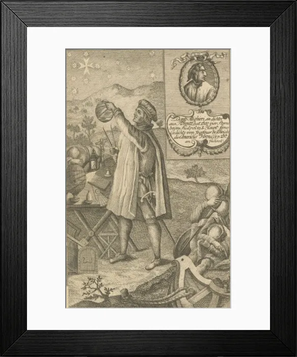 Framed Print : Amerigo Vespucci, 1748. Creator: Rolffsen, Franz Nikolaus (c. 1719-1802) Framed Print : Amerigo Vespucci, 1748. Creator: Rolffsen, Franz Nikolaus (c. 1719-1802)