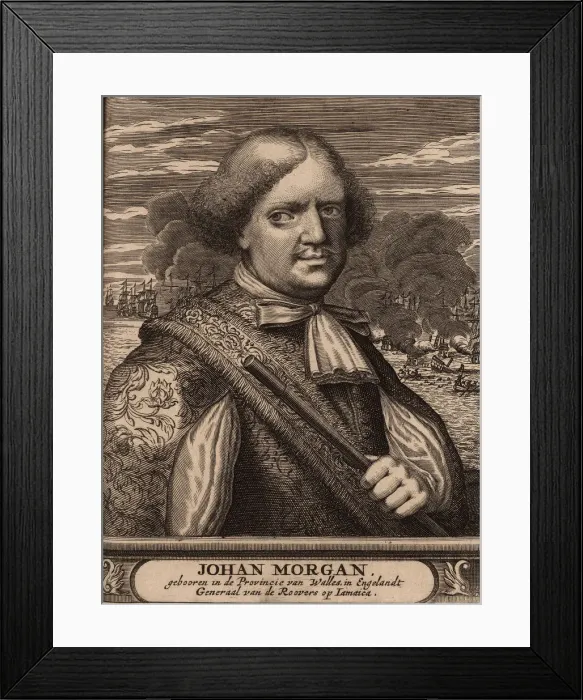 Framed Print : Sir Henry Morgan, 1678. Creator: Anonymous Framed Print : Sir Henry Morgan, 1678. Creator: Anonymous