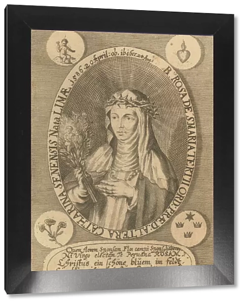 Saint Rose of Lima, 1668. Creator: Gonzalez de Acuna, Antonio (1620-1682)