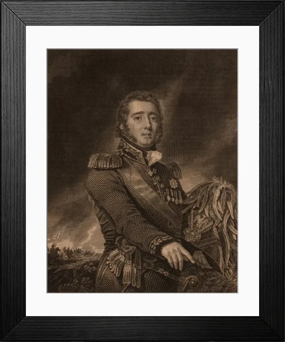 Framed Print : Portrait of Gregor MacGregor (1786-1845), 1822. Creator: Lizars, William Home (1788-1859) Framed Print : Portrait of Gregor MacGregor (1786-1845), 1822. Creator: Lizars, William Home (1788-1859)