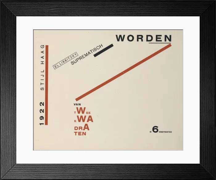 Framed Print : About Two Squares, 1922. Creator: Lissitzky, El (1890-1941) Framed Print : About Two Squares, 1922. Creator: Lissitzky, El (1890-1941)
