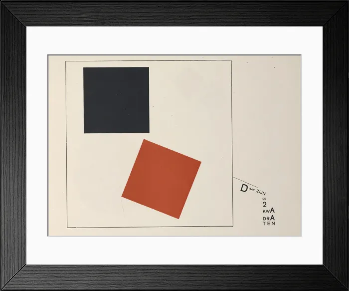 Framed Print : About Two Squares, 1922. Creator: Lissitzky, El (1890-1941) Framed Print : About Two Squares, 1922. Creator: Lissitzky, El (1890-1941)