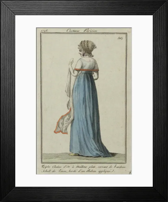 Framed Print : Costume parisien, 1798. Creator: Anonymous Framed Print : Costume parisien, 1798. Creator: Anonymous