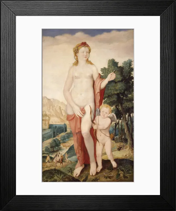 Framed Print : Venus and Amor, Second half of the16th cen Creator: De Heere, Lucas (1534-1584) Framed Print : Venus and Amor, Second half of the16th cen Creator: De Heere, Lucas (1534-1584)