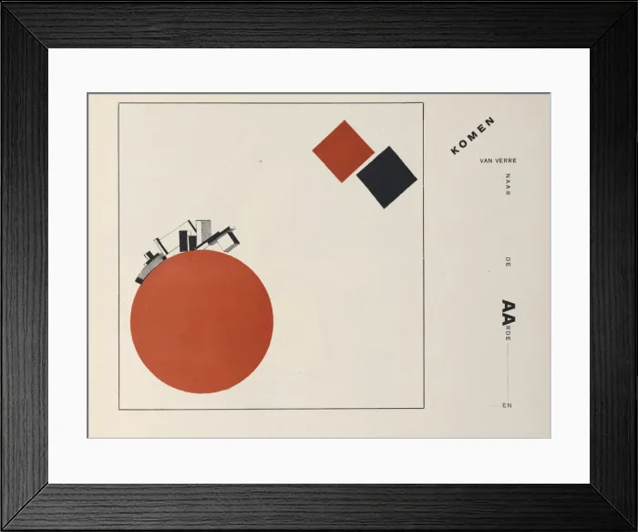 Framed Print : About Two Squares, 1922. Creator: Lissitzky, El (1890-1941) Framed Print : About Two Squares, 1922. Creator: Lissitzky, El (1890-1941)