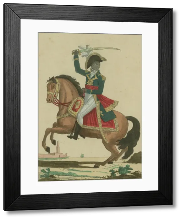 Framed Print : Francois-Dominique Toussaint Louverture (1743-1803), c. 1800. Creator: Anonymous Framed Print : Francois-Dominique Toussaint Louverture (1743-1803), c. 1800. Creator: Anonymous