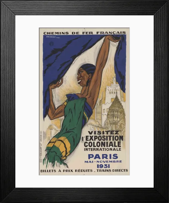 Framed Print : The Paris Colonial Exhibition (Exposition coloniale internationale), 1931. Creator: Dransy Framed Print : The Paris Colonial Exhibition (Exposition coloniale internationale), 1931. Creator: Dransy