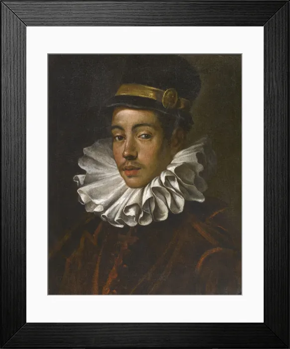 Framed Print : Portrait of Ito Mancio, ca 1585. Creator: Tintoretto, Domenico (1560-1635) Framed Print : Portrait of Ito Mancio, ca 1585. Creator: Tintoretto, Domenico (1560-1635)