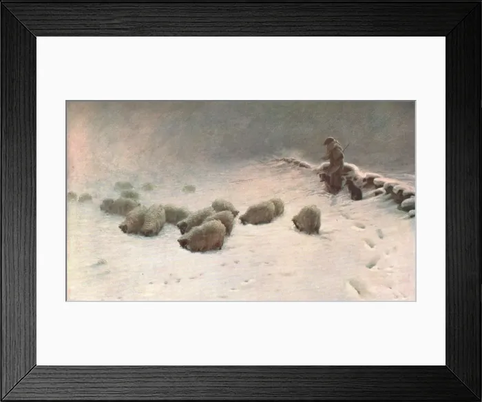 Framed Print : A Joyless Winter Day, c1883, (c1902). Creator: Unknown Framed Print : A Joyless Winter Day, c1883, (c1902). Creator: Unknown