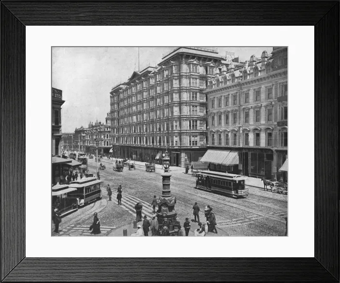 Framed Print : Market Street, San Francisco, California, USA, c1900. Creator: Unknown Framed Print : Market Street, San Francisco, California, USA, c1900. Creator: Unknown
