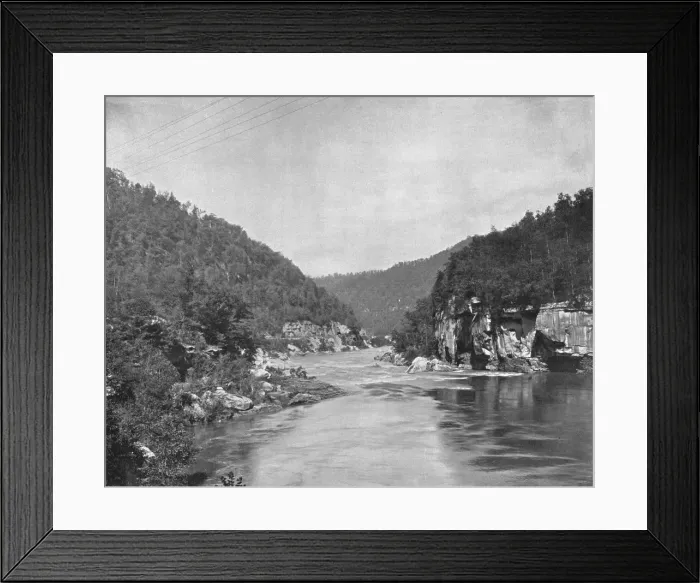 Framed Print : Dragon Gorge, New River, West Virginia, USA, c1900. Creator: Unknown Framed Print : Dragon Gorge, New River, West Virginia, USA, c1900. Creator: Unknown