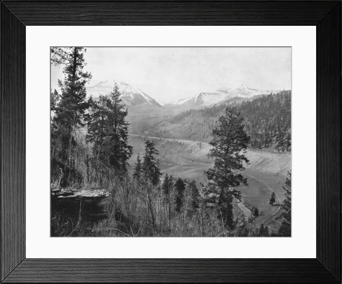 Framed Print : Sunshine Peak and Wilson Peak, Colorado, USA, c1900. Creator: Unknown Framed Print : Sunshine Peak and Wilson Peak, Colorado, USA, c1900. Creator: Unknown