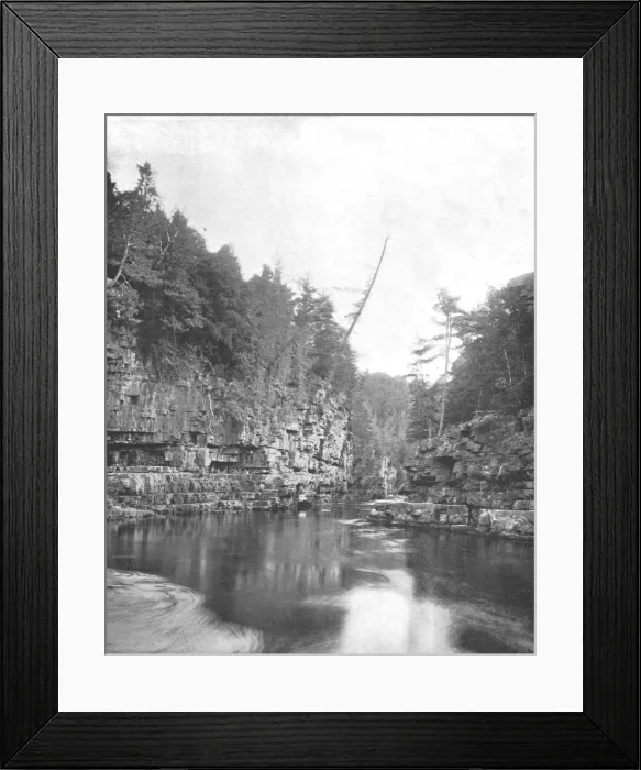 Framed Print : Upper End of the Ausable Chasm, Adirondacks, New York State, USA, c1900. Creator: Unknown