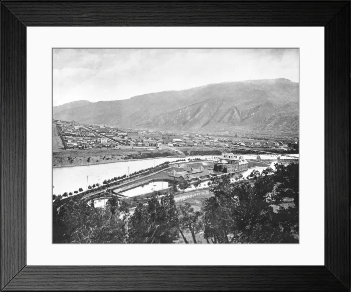 Framed Print : Glenwood Springs and Bath-House, Colorado, USA, c1900. Creator: Unknown Framed Print : Glenwood Springs and Bath-House, Colorado, USA, c1900. Creator: Unknown