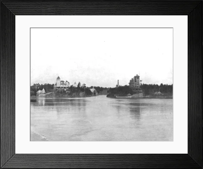 Framed Print : The Thousand Islands of the St Lawrence River, Canada, c1900. Creator: Unknown Framed Print : The Thousand Islands of the St Lawrence River, Canada, c1900. Creator: Unknown