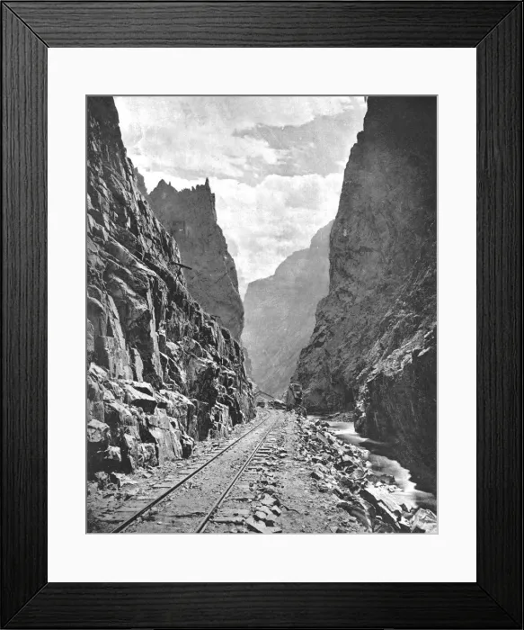 Framed Print : Royal Gorge of the Arkansas River, Colorado, USA, c1900. Creator: Unknown Framed Print : Royal Gorge of the Arkansas River, Colorado, USA, c1900. Creator: Unknown