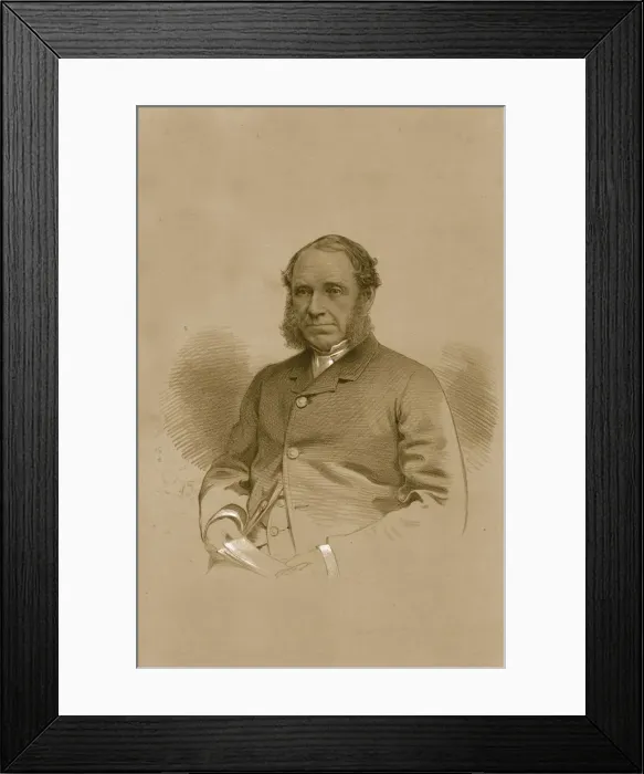 Framed Print : Mr. George Fenwick, 1879. Creator: Vincent Brooks Day & Son Framed Print : Mr. George Fenwick, 1879. Creator: Vincent Brooks Day & Son