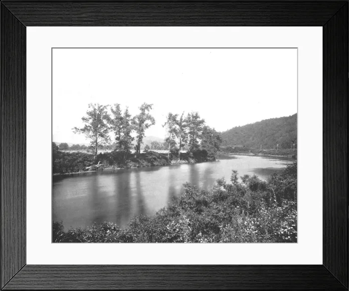 Framed Print : On the Conemaugh, near New Florence, Pennsylvania, USA, c1900. Creator: Unknown Framed Print : On the Conemaugh, near New Florence, Pennsylvania, USA, c1900. Creator: Unknown
