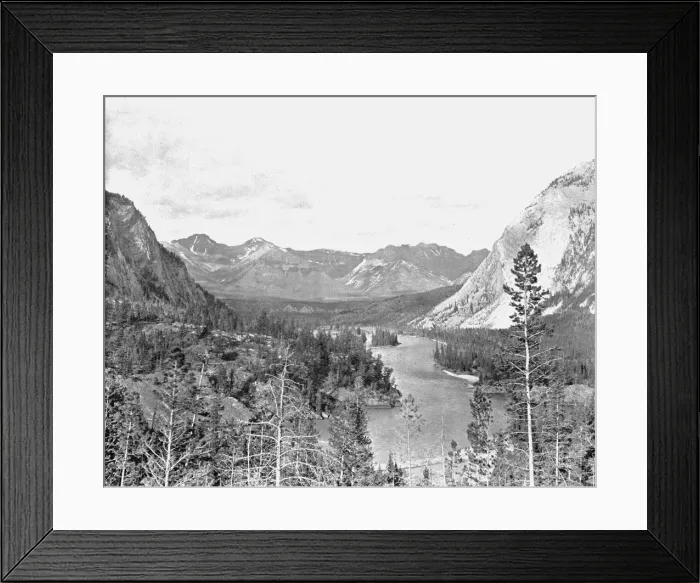 Framed Print : Valley of the Bow River, Alberta, Canada, c1900. Creator: Unknown Framed Print : Valley of the Bow River, Alberta, Canada, c1900. Creator: Unknown