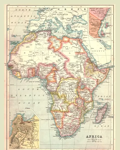 Map of Africa, 1902. Creator: Unknown