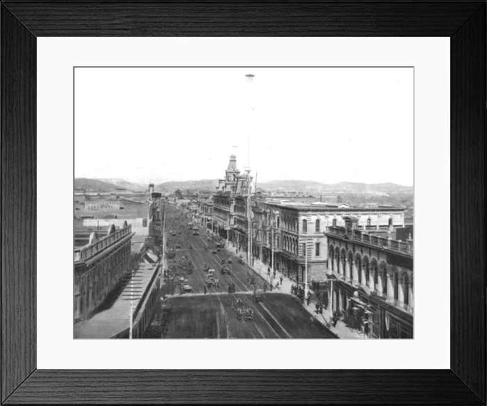 Framed Print : Main Street, Los Angeles, California, USA, c1900. Creator: Unknown Framed Print : Main Street, Los Angeles, California, USA, c1900. Creator: Unknown