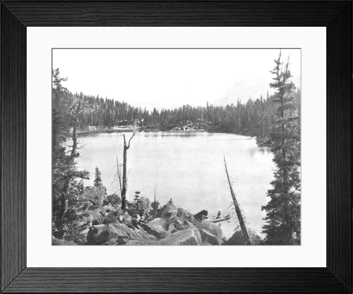 Framed Print : Green Lake, Colorado, USA, c1900. Creator: Unknown Framed Print : Green Lake, Colorado, USA, c1900. Creator: Unknown