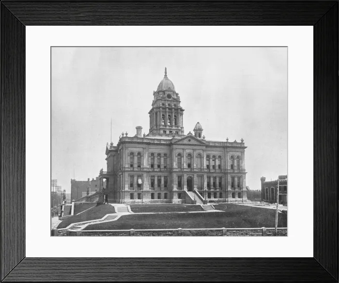 Framed Print : Court House, Omaha, Nebraska, USA, c1900. Creator: Unknown Framed Print : Court House, Omaha, Nebraska, USA, c1900. Creator: Unknown