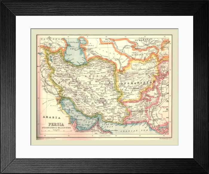 Framed Print : Map of Persia, 1902. Creator: Unknown Framed Print : Map of Persia, 1902. Creator: Unknown