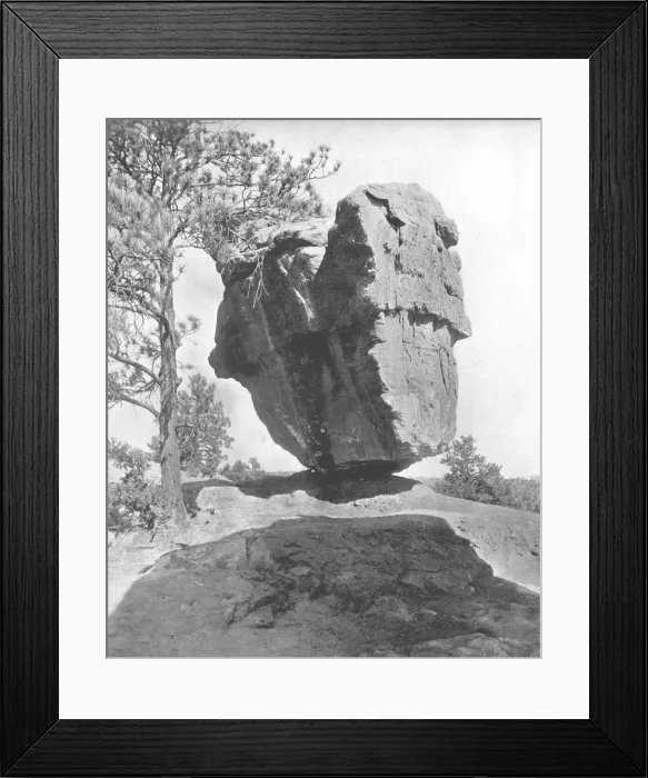 Framed Print : Balanced Rock, Garden of the Gods, Colorado, USA, c1900. Creator: Unknown Framed Print : Balanced Rock, Garden of the Gods, Colorado, USA, c1900. Creator: Unknown